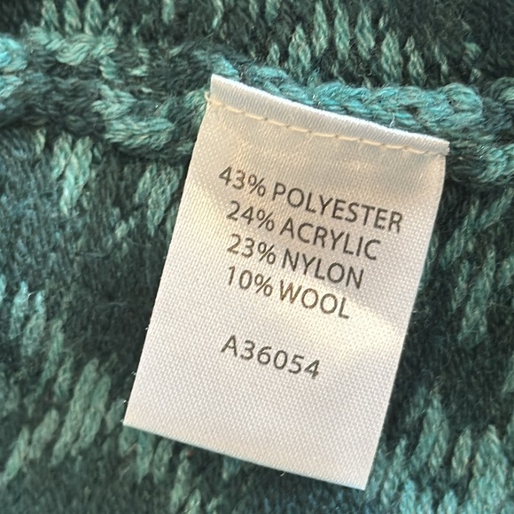 Appleseed’s Green Nordic Inspired Soft Zip Front Cardigan Size Medium - Picture 10 of 13